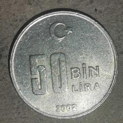 TÜRKİYE 2002  50 BİN LİRA
