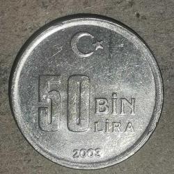 TÜRKİYE 2003  50 BİN LİRA