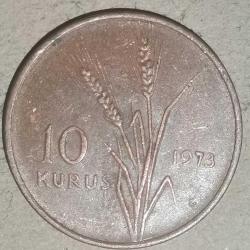 TÜRKİYE 1973    10  KURUŞ