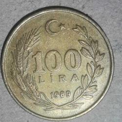 TÜRKİYE 1989   100  LİRA