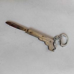 mini silah formunda çakı anahtarlık