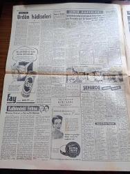 Hürriyet Gazetesi - 18 Kasım 1957 - CHP Meclisi seçime dair tebliğini dün neşretti - başvekil Adnan Menderes İstanbul'un vasıta işi üzerinde duruyor - seçimi kaybeden eski çalışma vekili Mümtaz Tarhan fotoğraf - CHP gölge kabine vazifesini görecek bazı komiteler kuruyor - İsmail Rüştü Aksal Faik Ahmet Barutçu Nüvit Yetkin Turgut Göle Turhan Feyzioğlu Kemal Satır Fotoğraf - pamuk satışı durduruldu - Hürriyet Partisi yepyeni bir yol takip edecek - Osman Bölükbaşı dosyası geri geliyor - sağır ve dilsizler kongresi yapıldı - İstanbul'da sinema tiyatro eczane itfaiye - Hirfanlı barajında yarından itibaren su toplanacak - benim olacaksın çizen Faruk Geç - Arthur Miller Marilyn Monroe için piyes yazdı fotoğraf - seri ilanlar - Fenerbahçe 3  Galata 0 - Fenerbahçe'nin 2. Golü fotoğraf - İstanbulspor 7 Eyüp 1 - Beşiktaş Hacettepeyi 2 1 yendi - basketbol milli takımımız Yarın Bükreş'e hareket ediyor - olimpiyata hazırlık fotoğraf - Belçika Milli Takımı Dün hollanda'ya 5-2 yenildi
