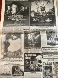 SABAH GAZETESİ DOĞUM GÜNÜ HEDİYESİ - 27 AĞUSTOS 1998 - TAM TAKIM 34 SAYFADIR -Erbakan-Sakıp Sabancı-Maliye Bakanı Temizel-Tayfun Devecioğlu-Yonca Evcimik-Bill Clinton-Zahide Demirdöven-Selahattin Duman-Aziz Yıldırım-Can Bartu-Cilli Mehmet-Taşkın Eruzun-Hakan Şükür-Hagi-Okan-Hasan Metin Oktay-Amokachi-Hikmet Onur-Zeynel Karafakıoğlu-Zürafa Akdoz-Mel Gibson-Danny Glover-Joe Pesci-Rene Russo-Chris Rock-Jet Li-Jennifer Jason Leigh-Albert Finney-Maggie Smith-Jeremy Irons-Melanie Griffith-Dominique Swain-Florence Guerin-Anne Michelsen  Refahlılar’da trilyon paniği-Babalara özel cezaevi-Bu vergi yasası ekonomiye fren-Mert’in gururu-Biz olsak Clinton’ı asla affetmezdik-Fener “Final” diyor-Ve Kanarya’da oyuncu arayışı yeniden başladı-Sana yakışır Aslanım-PKK bayrağı yakıldı-Amokachi şoku-Trabzonspor’un hayalleri yıkıldı-Haydi Boğa sıra sende-Cim Bom’un zafer gecesi-Cehennem Silahı 4-Sihirli Kılıç-Kadınsı Duygular-Derinlikte Dehşet-Karmaşık Hisler-Lolita-Barcelona Sirki  Cehennem Silahı 4-Lethal