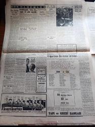 Cumhuriyet Gazetesi - 13 Ekim 1958 - Adnan Menderes Vatan Cephesi Kurulmasını Talep Ediyor fotoğraf - İsmet İnönü Dün CHP İl Kongresinde Konuştu fotoğraf - Sanayi Sergisinde Televizyon Yayınları Başladı - Basına Ve Gençliğe Çirkin Hücumlar - Cumhuriyetçi Millet Partisi Ve Köylü Partisinin Birleşmesi İçin Görüşmeler Başlıyor - Kıbrıs'ta Dün Bir İngiliz Öldürüldü - Aya Atılan Peyk Yolunu Şaşırdı - Konservatuar Müdürü Eşref Antikacı İstifa Mı Ediyor - Doktor Jivago Yazan Boris Pasternak Yazı Dizisi - Göç Yazan Necip Alsan Yazı Dizisi - Cumhuriyet'in 35. Yıldönümü Pulları - Uzakdoğu'da Ateşkes Emri 15 Gün Uzatıldı -  Karadeniz Kupası Yelken Yarışları Dün Yapıldı - Papa 12. Pius İle Nasıl Konuşmuştum Yazan Samih Nafiz Tansu - Tiyatro Ankara'da Öfke Yazan Lütfi Ay - Osmanlı Donanmasının Tarihinde Karanlık Sayfalar Yazan Cemalettin Saraçoğlu Yazı Dizisi - Haftalık Radyo Programı - Beşiktaş'ın İstanbulspor'a Son Dakikada Mağlup Oldu - Galatasaray Adana Karmasını İkinci Devrede  Yendi