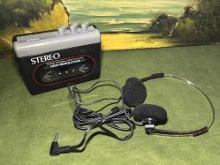 popart 1980 ler stereo walkman - kulaklığı ile birlikte çalışır durumda - siyah renk