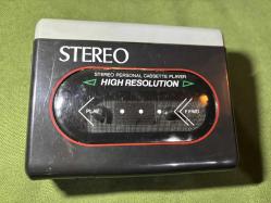 popart 1980 ler stereo walkman - kulaklığı ile birlikte çalışır durumda - siyah renk