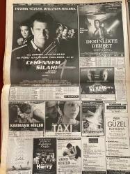SABAH GAZETESİ DOĞUM GÜNÜ HEDİYESİ - 23 AĞUSTOS 1998 - TAM TAKIM 36 SAYFADIR -Alaattin Çakıcı-Aslıtürk-Türkeş-Tayfun Devecioğlu-Rauf Tamer-Hasan Şaş-Gökmen Özdenak-İskender Günen-Cengiz Alpman-Mehmet Özdil-Hıncal Uluç-Rıdvan Yelekçi-Susic-Saffet-Sergen-Oğuz-Oktay-Amokachi-Toshack-Seba-Mehmet Ali Yılmaz-Ruhat Mengi-Ahmet Vardar-Bulent Ortaçgil-Fatih Terim-Hagi-Kadir Tozlu-B. Hakan-Taffarel-Florence Guerin-Martine Michielsen-Carlos Fuentes-Ingrid Rubio-Jennifer Aniston-Paul Rudd-Mel Gibson-Danny Glover-Joe Pesci-Rene Russo-Chris Rock-Jet Li-Kevin J. Connor-Wes Studi  Büyük ayıp-Oğlunu taşıdı-Çakıcı Aslıtürk’le Nice’te görüştü-Zorunlu hizmet geri geliyor-Türkeş’in sırları-Rusya’daki kriz Almanlar’ı vurdu-Trabzon tutulmuyor-Milo’ya duacıyız-Herkül gibi Galatasaray-Kırmızı kart Hagi’yi çıldırttı-Avrupa Avrupa duy sesimizi-Boğalar doludizgin-Karakartal’da Oktay sevinci-Dadaş destanı-Cehennem Silahı 4-Derinlikte Dehşet-Karmaşık Hisler-Taxi-Lolita-Aşkımın Hedefisin-Derin Darbe  Cehennem Silahı