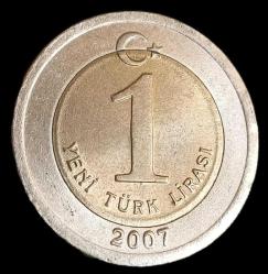 2007 1 Yeni Türk lirası Çil