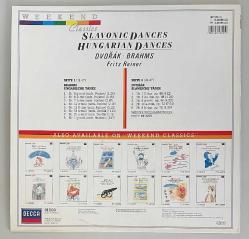 Brahms Dvorak Fritz Reiner Hungarian Dances Slavonic Dances Lp Plak (Orijnal 1987 Dönem Alman Baskı)