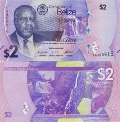 BELİZE 2 DOLAR 2025 YENİ TİP. ÇİL KONDİSYON.