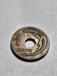 1949 Delikli 1 kuruş orjinaldir
