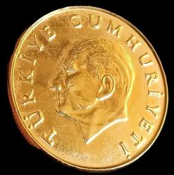 1986 100 Lira (Altın Kaplama)