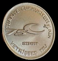 1999 Cumhuriyetin 75 Yılı 100 Bin Lira Çil