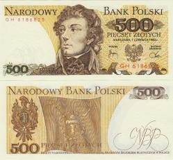 POLONYA 500 ZLOTY 1982 ÇİL.
