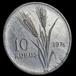 1976 10 Kuruş Aliminyum