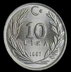 1987 10 Lira Çil