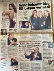 HÜRRİYET GAZETESİ DOĞUM GÜNÜ HEDİYESİ - 2 AĞUSTOS 2002 - TAM TAKIM 36 SAYFADIR -Hakan Uzan-Cem Uzan-Kemal Derviş-Samet Korkmaz-Serra Sipahioğlu-Melih Sipahioğlu-Nilgün Delikan-Selda Gocay-Sema Kızıl-Ertuğrul Özkök-Oktay Ekşi-Yalçın Granit-Esat Yılmaer-Ayhan Güner-Fatih Terim-Murat Temelöz-Ergün-Batista-Serdar Bilgili-Mircea Lucescu-Ahmet Necdet Sezer-Çolakoğlu-Mustafa Taşar-Ata Nirun  Uzanlar’ı yakan belgeler-İşte Derviş’in sürpriz cevabı-Türkler başardı kapıları açalım-Hayatımda yemediğim kadar küfür yedim-Üç kız kardeşe 60 trilyon şoku-Almanya’da zirvede-Şevket Altuğ Kanal D’de-Pota Işıl Işıl-Biz takım için varız-Delik deşik olursunuz-Özendiren coşku-Çok sinirlendim-Menajeri de bir tuhaf-Taşlar oturuyor-Anne babamız bize 60 trilyon vermedi-Turiste kötü hizmet eden tazminat ödemek zorunda  Karikatür: Hakkari Şırnak barajı aşmasa da HADEP kazanır-Latif Demirci