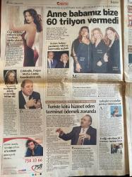 HÜRRİYET GAZETESİ DOĞUM GÜNÜ HEDİYESİ - 2 AĞUSTOS 2002 - TAM TAKIM 36 SAYFADIR -Hakan Uzan-Cem Uzan-Kemal Derviş-Samet Korkmaz-Serra Sipahioğlu-Melih Sipahioğlu-Nilgün Delikan-Selda Gocay-Sema Kızıl-Ertuğrul Özkök-Oktay Ekşi-Yalçın Granit-Esat Yılmaer-Ayhan Güner-Fatih Terim-Murat Temelöz-Ergün-Batista-Serdar Bilgili-Mircea Lucescu-Ahmet Necdet Sezer-Çolakoğlu-Mustafa Taşar-Ata Nirun  Uzanlar’ı yakan belgeler-İşte Derviş’in sürpriz cevabı-Türkler başardı kapıları açalım-Hayatımda yemediğim kadar küfür yedim-Üç kız kardeşe 60 trilyon şoku-Almanya’da zirvede-Şevket Altuğ Kanal D’de-Pota Işıl Işıl-Biz takım için varız-Delik deşik olursunuz-Özendiren coşku-Çok sinirlendim-Menajeri de bir tuhaf-Taşlar oturuyor-Anne babamız bize 60 trilyon vermedi-Turiste kötü hizmet eden tazminat ödemek zorunda  Karikatür: Hakkari Şırnak barajı aşmasa da HADEP kazanır-Latif Demirci