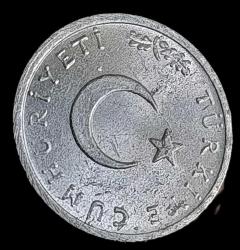 1975 1 Kuruş Çil Aliminyum 0.40g Nadir