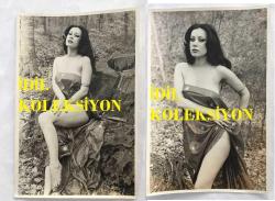 ORYANTAL-DANSÖZ PRENSES BANU'NUN ORİJİNAL 2'Lİ FOTOĞRAF SETİ - 18 x 12 cm EBADINDA - PRENSES BANU AĞAÇLARIN ARASINDA DEKOLTE GİYSİSİYLE ÖZEL OLARAK POZ VERİRKEN ÇEKİLMİŞ 2 FARKLI KARE