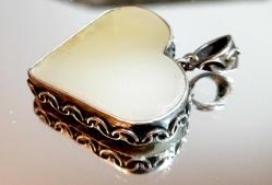 JADE TAŞLI GÜMÜŞ KOLYE UCU AĞIRLIK 14,57 GR