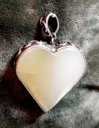 JADE TAŞLI GÜMÜŞ KOLYE UCU AĞIRLIK 14,57 GR