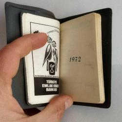 1972 Yılı Cep Ajandasi.Turkiye Emlak Kredi Bankasi