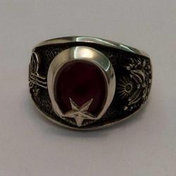 Osmanlı Yüzük Tuğralı & Devlet Armalı, 925 ayar gümüş