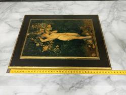 Antika Avrupa Ahşap Üzerine Muazzam Boyama Tablo