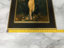 Antika Avrupa Ahşap Üzerine Muazzam Boyama Tablo