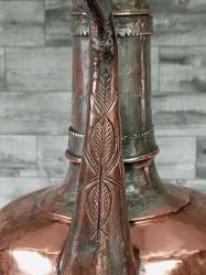 Antika Bolu Osmanlı Kızıl Bakır İbrik