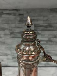 Antika Bolu Osmanlı Kızıl Bakır İbrik