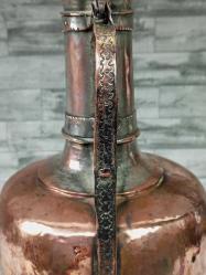 Antika Bolu Osmanlı Kızıl Bakır İbrik