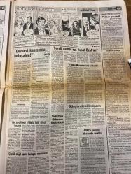 SABAH GAZETESİ DOĞUM GÜNÜ HEDİYESİ - 17 TEMMUZ 1988 - TAM TAKIM 16 SAYFADIR -Yusuf Özal-Farah Diba-Haluk Kırcı-İsmail Özdağlar-İbo (İbrahim Tatlıses)-Duygu Asena-Atila İlhan-Murat Güler-Nazan Ayaz-Sibel Egemen-Metin Coşkun-Tevfik Ercan-Gönül Yazar-Aykut Işıklar-Ayşegül Aldinç-Bülent Ersoy-Prenses Küçük Ceylan-Belma Esen-Burhan Cacan-Dizzy Gillespie-Ahmet Vardar-Haldun Dormen-Maksim Seda Sayan-Atilla Kaya  Torpil damat mı Yusuf Özal mı-Sürgündeki ihtişam-O adam benim de 100 milyonluk Mercedes otomobilime el koydu-İbo gecikince el öpüp özür diledi-Bana eşcinsel dediler-Bu kadarı fazla-Müzikal yıldızı oluyor-Bir fotoğrafın öyküsü-Geceler ve portreler-Yıllardır aldığım iltifat Sen bir bodur piliçsin-Zirvedekiler yarın Ali Sami Yen Stadı’nda-Nikahı Dalan kıydı-Alışverişini halk pazarından yap ayda 40 bin lira kazan-Metro rayları hızla döşeniyor-Büyük caz ustası Gillespie aramızda-Her müşteri çantada keklik değildir-Siz İstanbul’luların hizmetindedir-Muhteşem İtalyan Sirki Colosse  Karikatür