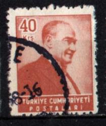 1955 ATATÜRK Sağa bakan Portre 40 Kuruş (tp0381)