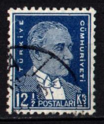 1933-1940 İkinci ATATURK Serisi 12.5 Kuruş (tp0383)