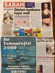 SABAH GAZETESİ DOĞUM GÜNÜ HEDİYESİ - 8 KASIM 2001 - TAM TAKIM 40 SAYFADIR -Gore-Bush-Yıldırım-Dinç Bilgin-Garipoğlu-Sümerbank-Hıncal Uluç-Hagi-Jardel-Lucescu-Mesut Yılmaz-Osim-Urs Meier-Scala-Bulak-Mustafa Denizli-Revivo-Lazeti-Orhan Ak-Kerem Alsırt-Hülya Koçyiğit-Cihan Ünal-Metin Akpınar-Kerem Alışık-Nurseli İdiz-Basak Köklükaya-Nilüfer Aydan-Fikret Hakan-İpek Tenolcay-Janiss-Yusuf Kenan-Derman Bey-Şükran Büfe-Sanem Çelik Nefes nefese-Dinç Bilgin’e büyük destek-Garipoğlu itiraf etti: Evet aldım-Yine tarih yazdı-Kâbustan rüyaya-Jardel gidiyor-Yılmaz el koydu-İşte 12. Adam-Seribaşı Monaco evine döndü-Lucescu: Gök başıma geçiyordu-Neden olmasın!-Fark için saldıracak-UEFA Kupası’na yelken açın-Scala: Yine kazanabiliriz-Bulak neşteri vurdu-Bu Fener başka-Taraftara bile sigorta-Nişan Yağmuru-Baykuşların Saltanatı-Derman Bey-Şükran Büfe AB çocuk dergisi-Sen dur Öcalan ben geldim-Ali Koç-Ahmet Öksüz-Necati Doğru Tarladan internete-Bilgi alışverişi sağlayan boru hattıyız-Nasıl işlem yapılacak?