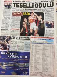 SABAH GAZETESİ DOĞUM GÜNÜ HEDİYESİ - 8 KASIM 2001 - TAM TAKIM 40 SAYFADIR -Gore-Bush-Yıldırım-Dinç Bilgin-Garipoğlu-Sümerbank-Hıncal Uluç-Hagi-Jardel-Lucescu-Mesut Yılmaz-Osim-Urs Meier-Scala-Bulak-Mustafa Denizli-Revivo-Lazeti-Orhan Ak-Kerem Alsırt-Hülya Koçyiğit-Cihan Ünal-Metin Akpınar-Kerem Alışık-Nurseli İdiz-Basak Köklükaya-Nilüfer Aydan-Fikret Hakan-İpek Tenolcay-Janiss-Yusuf Kenan-Derman Bey-Şükran Büfe-Sanem Çelik Nefes nefese-Dinç Bilgin’e büyük destek-Garipoğlu itiraf etti: Evet aldım-Yine tarih yazdı-Kâbustan rüyaya-Jardel gidiyor-Yılmaz el koydu-İşte 12. Adam-Seribaşı Monaco evine döndü-Lucescu: Gök başıma geçiyordu-Neden olmasın!-Fark için saldıracak-UEFA Kupası’na yelken açın-Scala: Yine kazanabiliriz-Bulak neşteri vurdu-Bu Fener başka-Taraftara bile sigorta-Nişan Yağmuru-Baykuşların Saltanatı-Derman Bey-Şükran Büfe AB çocuk dergisi-Sen dur Öcalan ben geldim-Ali Koç-Ahmet Öksüz-Necati Doğru Tarladan internete-Bilgi alışverişi sağlayan boru hattıyız-Nasıl işlem yapılacak?