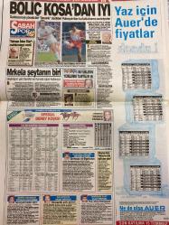 SABAH GAZETESİ DOĞUM GÜNÜ HEDİYESİ - 27 HAZİRAN 1992  - TAM TAKIM 22 SAYFADIR -Meclist’te transfer serbest bırakılıyor-Sinan çetin-Hülya avşar-Cem Özer-Süleyman Demirel-Nevzat Dönmez-Tanju Çolak-Tanju’ya gıyabi tutuklama kararı-Michael Jacksonun Münih konseri-Hülya Avşar mavi melek-Cem Karaca-Fikret Hakan-Meral Konrat-Aşkın Nur Yengi-Danimarka Şampiyonu-Turgay Şeren-Emre aygen-Yavuz Gürel-Vogts-Zafer atamer-İsveç’te son kavga-Capriati tam gaz-Bahadır çokişler-Beşiktaşlı Kadir-Bolic Kosa’dan iyi-Ordonewitz-Cengiz Yarbağ-Mrkela-Ahmet Ziya Öztürk-Mem-u Zin-Türkan Şoray-Gülser ersoy-Zerrin özer-Alev sayın-Osman yağmurdereli-Pervin Şahin-İbrahim tatlıses-Yeşim anıl-Nükhet duru-Akın uğurlu-Serap tokgöz-Bülent Nargaz-Atilla Yelken-Demet akbağ-Rasim Öztekin-kendi kendilerini ihbar ediyorlar-Hıncal Uluç-Cengiz Çandar-otomobilde nostalji-Sarayda gümüş yılı-Mustafa akın-Sinan yük-Isabella adjani-Vanessa paradis