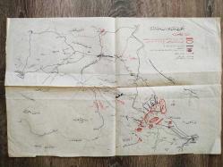 Eski 1927 tarihli Nutuk kitabından çıkma askeri harita.