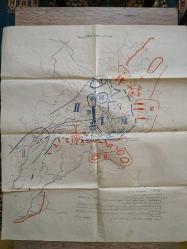 Eski 1927 tarihli Nutuk kitabından çıkma askeri harita.