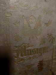 Osmanlıca Nota Defteri, Meşrutiyet Bayraklı Osmanlıca Nota Defteri Kabı İçinde İki Sayfa Osmanlıca Yazılı Nota ve Notlar. Etüdlük.