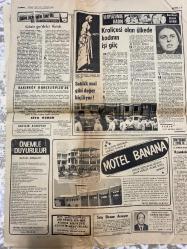 TERCÜMAN GAZETESİ - 1 TEMMUZ 1971 - SADECE 8 SAYFADIR -Ecevit-Sunay-Cüneyt Arkın-Nafiz İrem-Kemal Ilıcak-Ali Rıza Alp-Prof. Dr. Vural Savaş-Rauf Tamer-Züleyha Münif-Pamukçulu Osman Pehlivan-Murat Sezoglu-Mümtaz Soysal-Belma Aksun-Necmi Tanyolaç-Muzaffer Bil-Ergün Hiçyılmaz-Kaloperovic-Metin-Fahri Somer-Mehmet Kumova  Türkiye’nin en ucuz şey: taksi-SSK’nın ana gayesinden kaydırıldığı öne sürüldü-Tetkik komisyonu raporunda SSK yönetimi tasvip görmedi-İzmir’de gizli parti kuran 39 anarşist ele geçti-Ecevit: İç meselemizi halledeceğiz-CHP kurultayı ilgi görmedi-Evlendiği manevi kızını kıskançlık yüzünden boğazını keserek öldürdü-Dereye uçan otobüsün 8 yolcusu öldü-Cüneyt Arkın kalp krizi geçirdi-Mali denge vergisi uygulaması başladı-Notlar-Gong İmtihan!-Hububat rekoltesi bu yıl da çok yüksek-Şu Allah’ın işine bak-Bu yıl yine Günaydın öğretmenim diyeceğiz-Kaynayan Rusya-Kıstasçılı gözlü kelamcı-Kültür-Ceset-Gazete-Pamukçulu Osman Pehlivan Kara Ejder-Levent’te belediye yok mu?-Kanuna karşı m