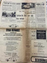 TERCÜMAN GAZETESİ - 1 TEMMUZ 1971 - SADECE 8 SAYFADIR -Ecevit-Sunay-Cüneyt Arkın-Nafiz İrem-Kemal Ilıcak-Ali Rıza Alp-Prof. Dr. Vural Savaş-Rauf Tamer-Züleyha Münif-Pamukçulu Osman Pehlivan-Murat Sezoglu-Mümtaz Soysal-Belma Aksun-Necmi Tanyolaç-Muzaffer Bil-Ergün Hiçyılmaz-Kaloperovic-Metin-Fahri Somer-Mehmet Kumova  Türkiye’nin en ucuz şey: taksi-SSK’nın ana gayesinden kaydırıldığı öne sürüldü-Tetkik komisyonu raporunda SSK yönetimi tasvip görmedi-İzmir’de gizli parti kuran 39 anarşist ele geçti-Ecevit: İç meselemizi halledeceğiz-CHP kurultayı ilgi görmedi-Evlendiği manevi kızını kıskançlık yüzünden boğazını keserek öldürdü-Dereye uçan otobüsün 8 yolcusu öldü-Cüneyt Arkın kalp krizi geçirdi-Mali denge vergisi uygulaması başladı-Notlar-Gong İmtihan!-Hububat rekoltesi bu yıl da çok yüksek-Şu Allah’ın işine bak-Bu yıl yine Günaydın öğretmenim diyeceğiz-Kaynayan Rusya-Kıstasçılı gözlü kelamcı-Kültür-Ceset-Gazete-Pamukçulu Osman Pehlivan Kara Ejder-Levent’te belediye yok mu?-Kanuna karşı m