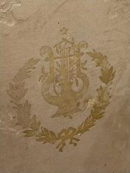 Osmanlıca Nota Defteri, Meşrutiyet Bayraklı Osmanlıca Nota Defteri Kabı İçinde İki Sayfa Osmanlıca Yazılı Nota ve Notlar. Etüdlük.