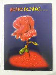 EFES COLOR  / '' Biricik çiçeğim'' Aşk, romantizm temalı, 3 Boyutlu KARTPOSTAL - 14/20 cm.