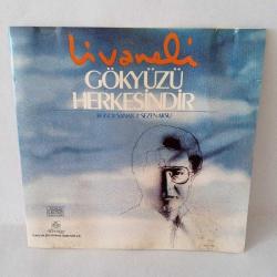 Cd Zülfü Livaneli gökyüzü herkesindir. Orijinal 1989 dönem baskı sarı bandrollü albüm.