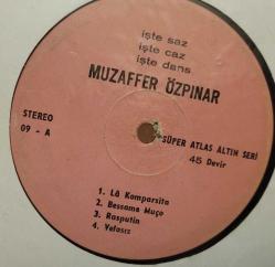 MUZAFFER ÖZPINAR. DÖNEM PLAĞI. ÇOK İYİ KONDÜSYONDA. NADİR.