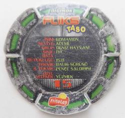 DIGIMON FLİKS 15 GOMAMON ORİJİNAL CİPS TASOSU 2NN1C NADİR