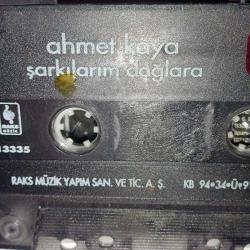 Kaset Ahmet Kaya şarkılarım dağlara albümü. orijinal sorunsuz çalışıyor koleksiyonluk